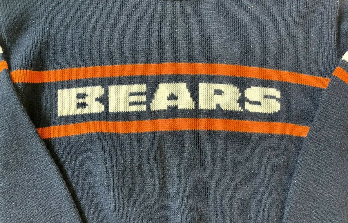 Original Vintage Ditka CHICAGO BEARS Football Acrylic Sweater 80s