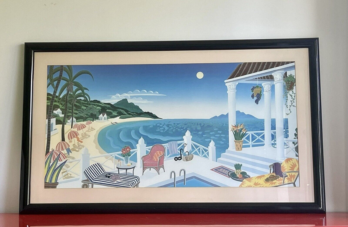 Thomas McKnight Crescent Bay 1988 Modernist Fine Art Print Pop Graphic