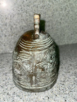 Old Buddhist Temple Bell Antique Cast Bronze Meditation Vintage Patina Tibet