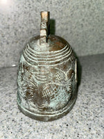 Old Buddhist Temple Bell Antique Cast Bronze Meditation Vintage Patina Tibet