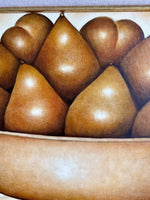 Minerva Brizuela Still Life Painting 2000 Bowl Of Pears Contemporary Cuban Art