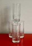 (4) Vintage Durobor Alaska 6” Textured Cocktail Bar Glasses Made In Belgium EUC