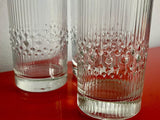 (4) Vintage Durobor Alaska 6” Textured Cocktail Bar Glasses Made In Belgium EUC