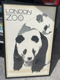 1968 LONDON ZOO Chi-Chi An-An Panda by Roszlav Szaybo Framed Graphic Art Poster