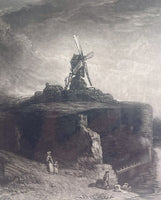 “The Mill” Antique Rembrandt van Rijn Mezzotint Charles Turner 1823 WB Drake