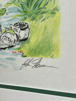 Muppets Art John Henson Kermit the Frog GOLF LITHOGRAPH Signed Numbered 117/250