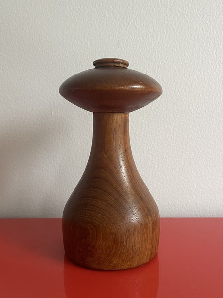 Vintage Dansk UFO #895 MOD Salt & Pepper Grinder JENS QUISTGAARD 1960s Teak EUC