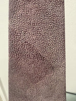 Maitland Smith 23.5” Purple Plum Gray Shagreen Texture Obelisk Hollywood Regency