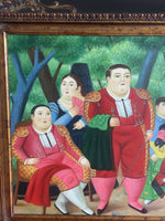 After Fernando Botero “Lefty & Gang” Ornately Framed Iconic Canvas Reproduction