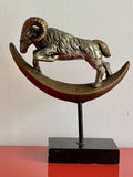 Capricorn Ram 1993 Austin Products Zodiac Series Sculpture Signed S. Romo