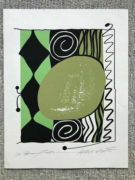 Postmodern Serigraph Fine Art Print Okamoto Contemporary Bauhaus 21" x 27" Mod