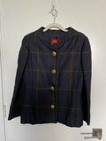 Vintage BILL BLASS Maurice Rentner Plaid Wool Jacket sz 8 ILGWU 60s 70s Retro