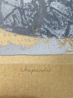 SCHNABEL Fine Art Block Print “Rhapsodie” Signed 3/25 Abstract Modernism Framed