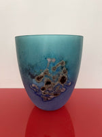 Huge Barbini Murano SCAVO Art Glass Vase Vessel 11” Tall 80s 90s Era Estate Find