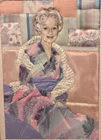 Ron Fritts Trapunto Fabric Portrait PRINCESS ALEXANDRA Quilted Mixed Media 1981
