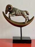 1993 Austin Products Zodiac Series Sculpture Capricorn Ram Signed S. Romo