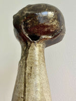 Edna Arnow 14” Stoneware Freeform Vase Sculpture Vintage MCM Studio Art Pottery