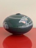 Studio Art Pottery Postmodern Abstract Bulbous Ceramic 5” Weedpot Vase Signed