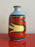 Colorful Vietri Desuir Vase Vintage Midcentury MCM Italy 7.5” Retro Hand-painted