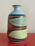 Colorful Vietri Desuir Vase Vintage Midcentury MCM Italy 7.5” Retro Hand-painted