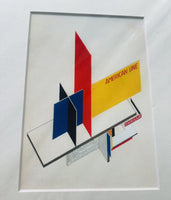 Bauhaus Art Deco Mini Print Collection (6) 8” x 10” Postmodern Memphis Design