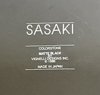 MIXED MISC. LOT Original SASAKI Colorstone Matte Black Vignelli 1980s (8 pieces)