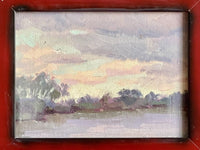 “Morning Clouds” Impressionist Plein Air Art Oil Painting Manon Sander 6” x 8”