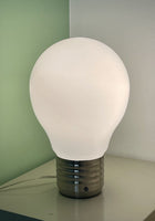 Giant Glass Light Bulb Table Lamp 14” Postmodern POP ART Retro 2005 Works!!