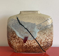 John Shedd Studio Art Pottery Ceramic Vase 70s 80s Abstract Modernist Glaze