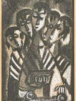 Margit Beck Modernist Painting Bar Mitzvah Judaica Torah Listed Female Artist