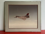 Vintage F-16 Fighting Falcon Photograph 25 X 21 Pratt And Whitney Offices