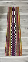 Mackenzie Childs “Sunset” Table Runner 5 Ft Long Courtly Check Retired Exc Cond