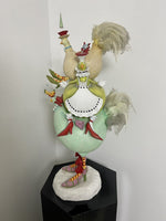 Whimsical Patience Brewster “3 French Hens” Mackenzie Childs Statue 26” Tall