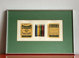 1978 Crayola Crayons Signed Limited Edition Fine Art Retro Graphic Print Framed