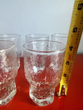 Six (6) Aslak Icicle 4” Juice Glasses Tapio Wirkkala Design Iittala Finland Exc