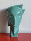 Lindsey Balkweill Style ART DECO Head Vase 80s MOD Memphis Postmodern NEW WAVE